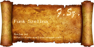 Funk Szelina névjegykártya